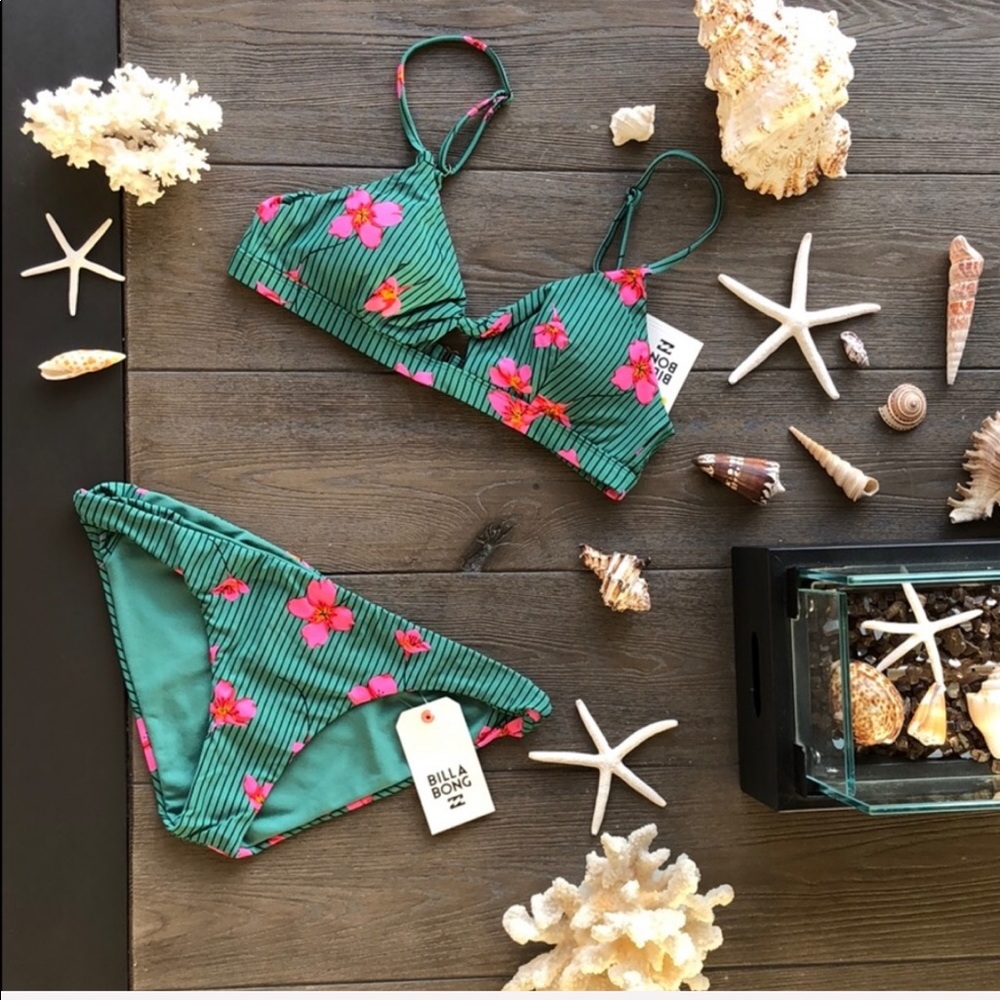 🌴🌼BILLABONG- SEAIN GREEN BIKINI SET🌼🌴 - Picture 2 of 8